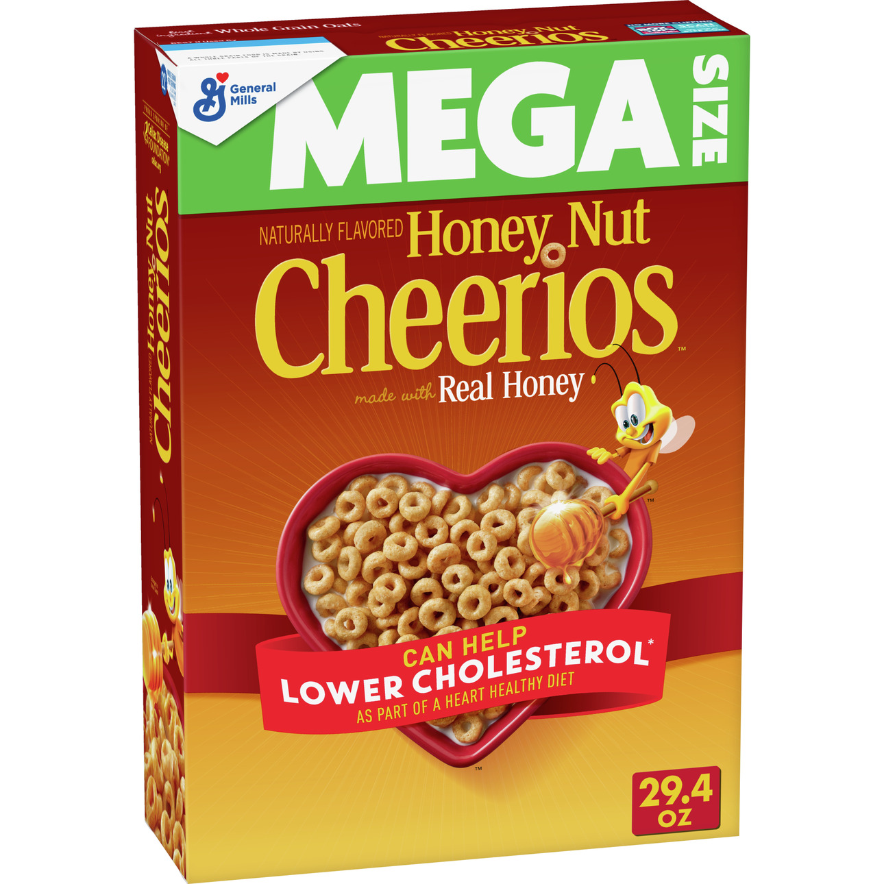 Honey Nut Cheerios Heart Healthy Cereal Mega Size, 29.4 oz