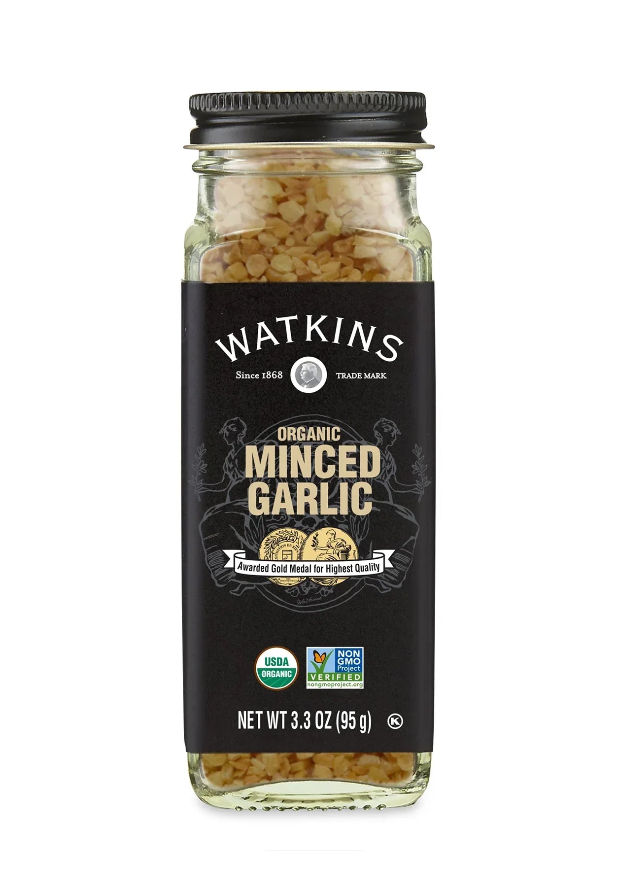 Watkins Organic Minced Garlic, 3.3 oz