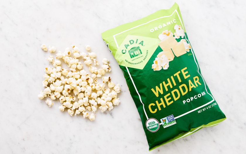 Cadia Organic White Cheddar Popcorn, 4 oz