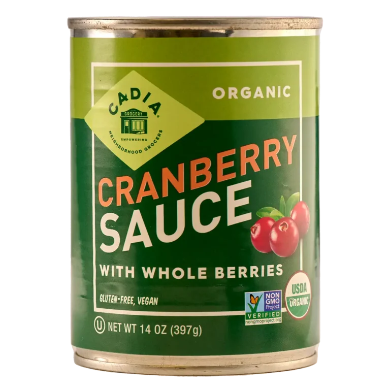 Cadia Organic Cranberry Sauce w/Whole Berries, 14 oz