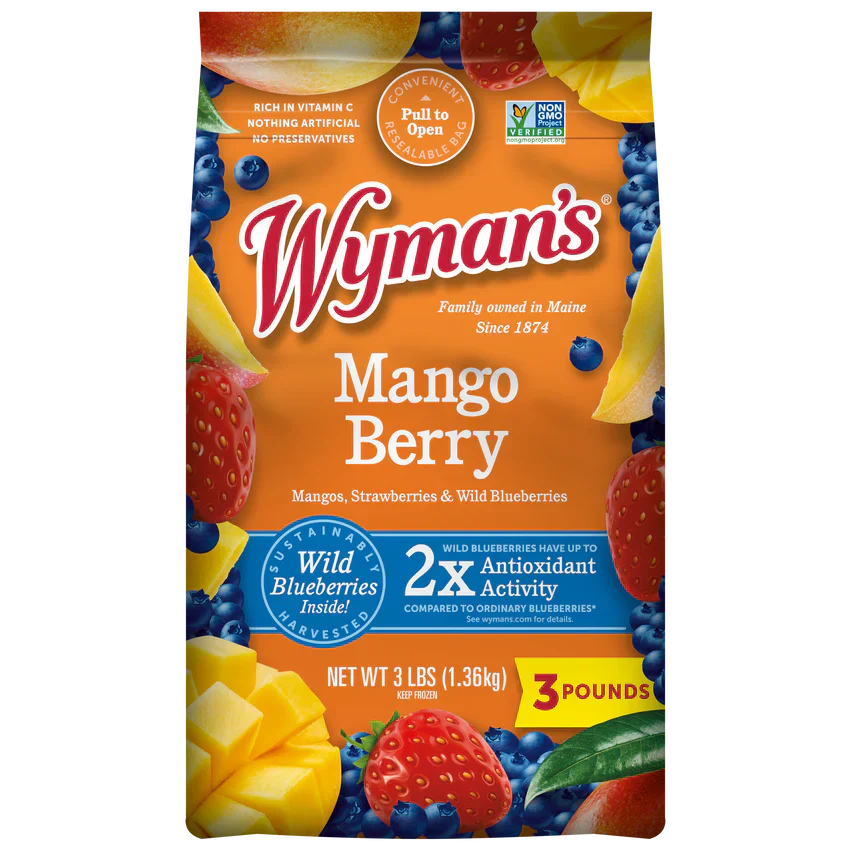 Wyman's Frozen Mango Berry, 3 lbs