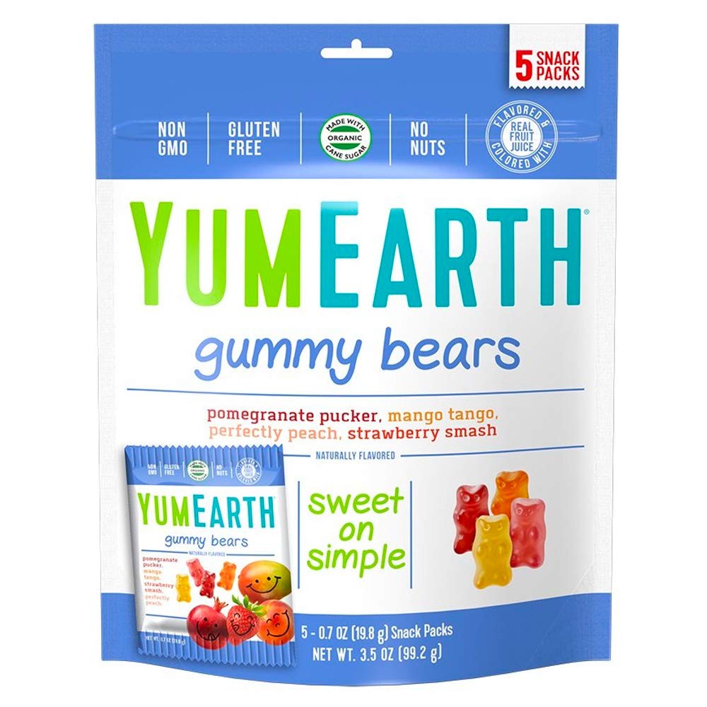 YumEarth Gummy Bears 5 ct, 3.5 oz