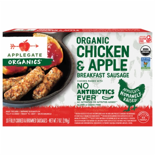 Applegate Organic Chicken & Apple Breakfast Sausage, 7 oz