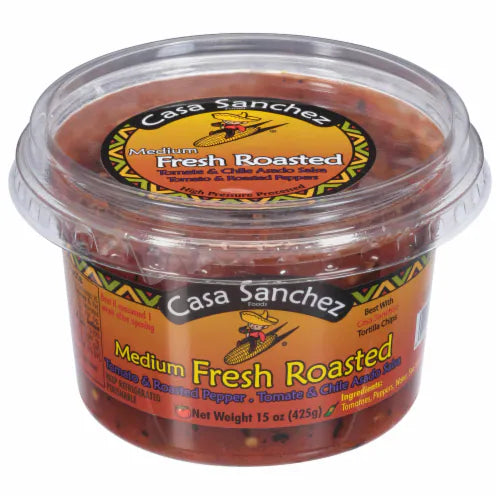 Casa Sanchez Fresh Roasted Medium Salsa, 15 oz