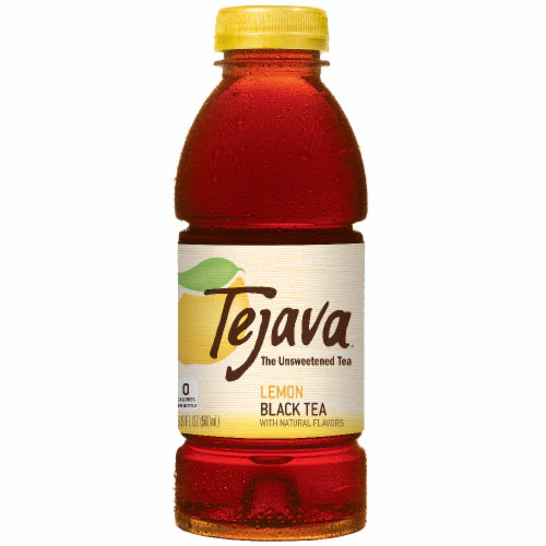 Tejava Unsweetened Lemon Black Tea, 16.9 oz