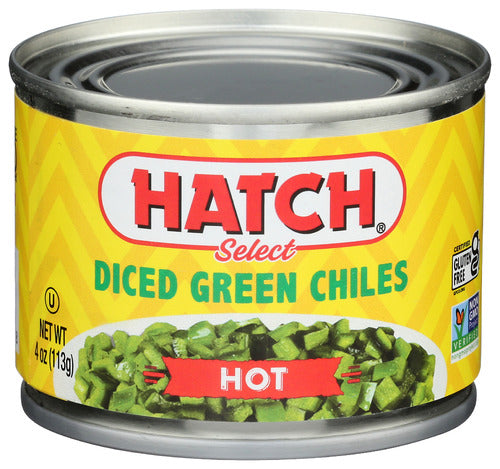 Hatch Select Diced Green Chiles Hot, 4 oz