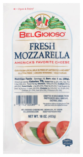 Belgioioso Mozzarella Cheese Log, 16 oz