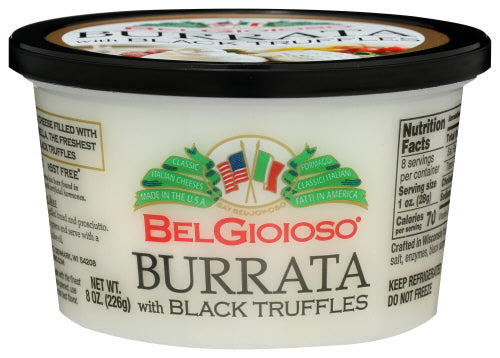 BelGioioso Burrata with Black Truffles, 8 oz