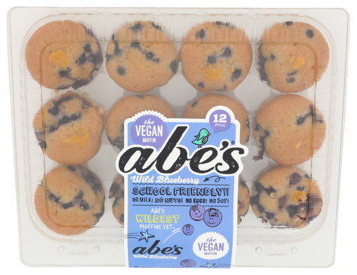 Abe's Frozen Vegan Wild Blueberry Muffins, 10 oz