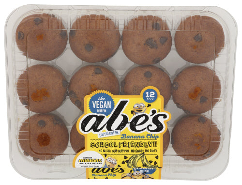 Abe's Frozen Vegan Banana Chip Muffins, 10 oz