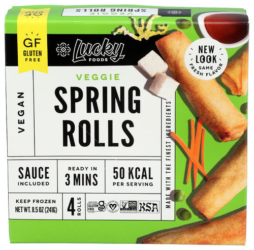 Lucky Traditional Spring Rolls Gluten-Free - 8.5 Oz