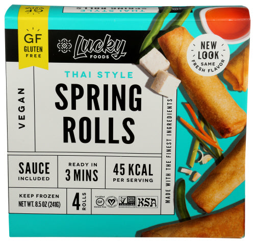 Lucky Thai Spring Rolls Gluten-Free - 8.5 Oz