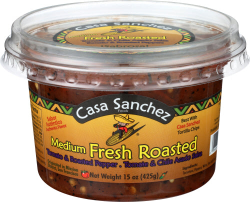 Casa Sanchez Fresh Roasted Medium Salsa, 15 oz