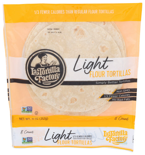 La Tortilla Factory Light Flour Tortillas, 11 oz