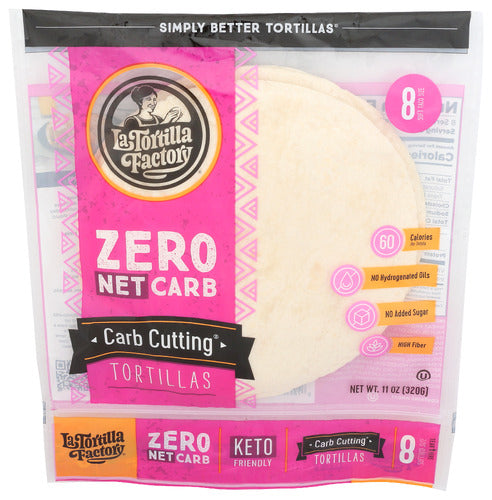 La Tortilla Factory Carb Cutting Zero Net Carb Tortillas, 11 oz