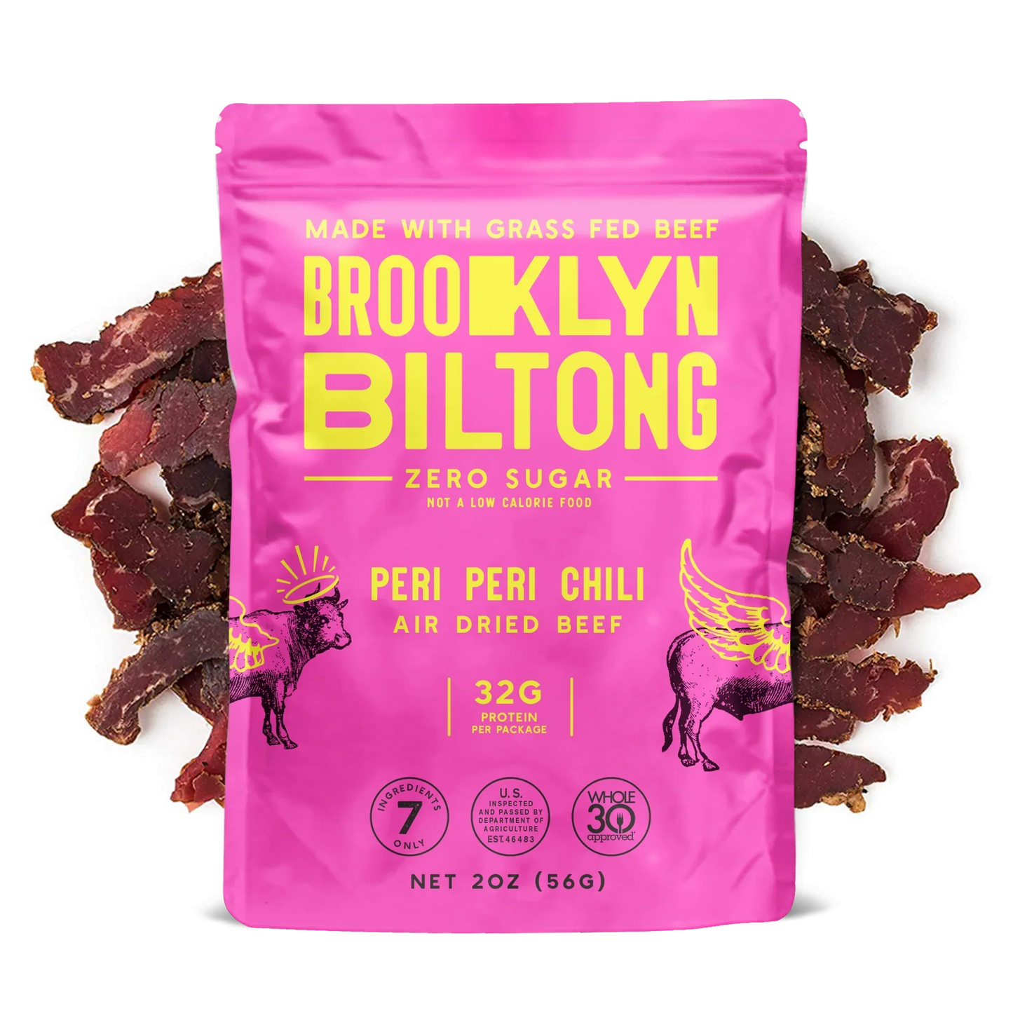 2oz Peri Peri Grass-Fed Biltong Tender Jerky