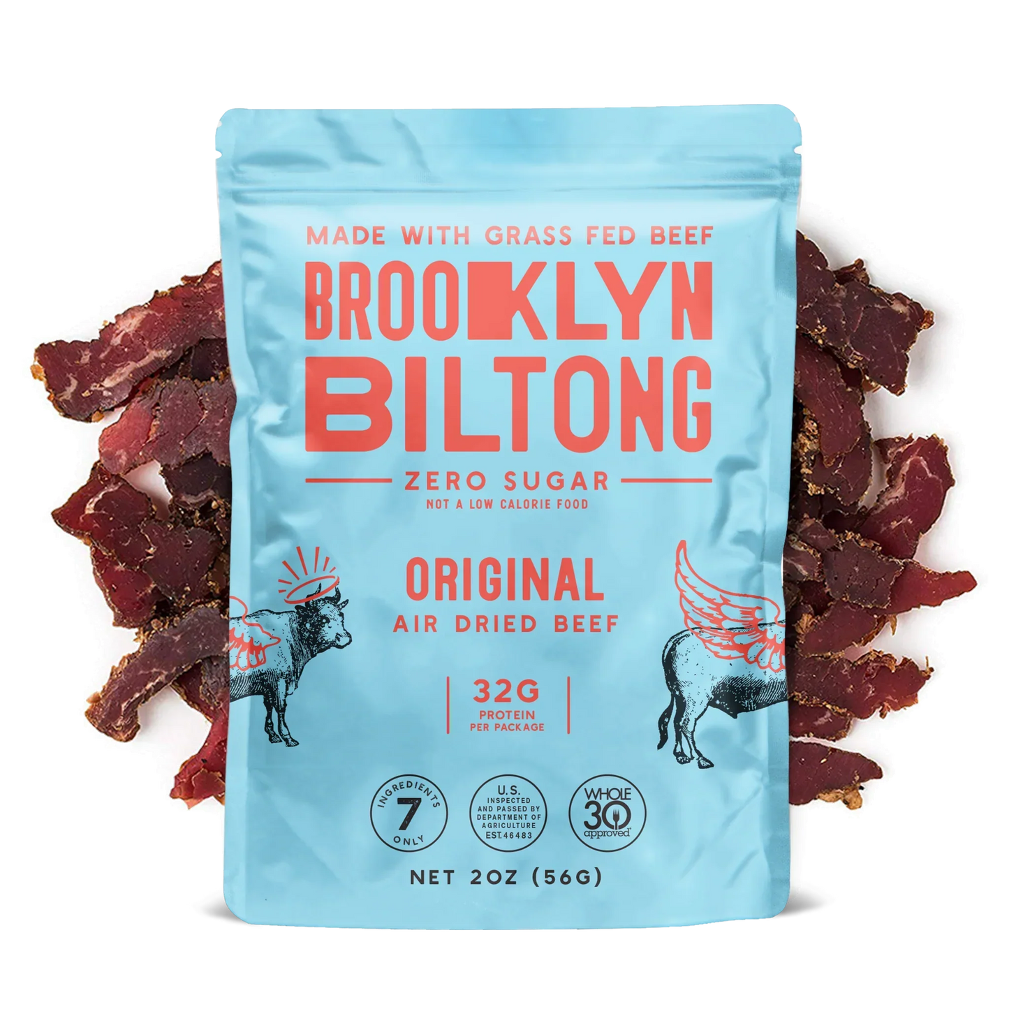 2oz Original Grass Fed Biltong Tender Jerky