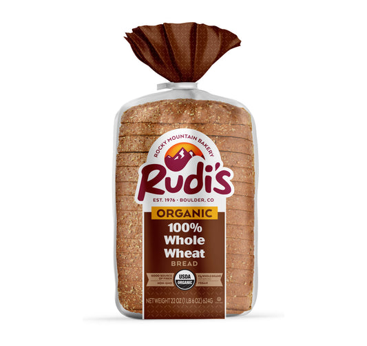 Rudis Organic Whole Wheat Bread 22oz