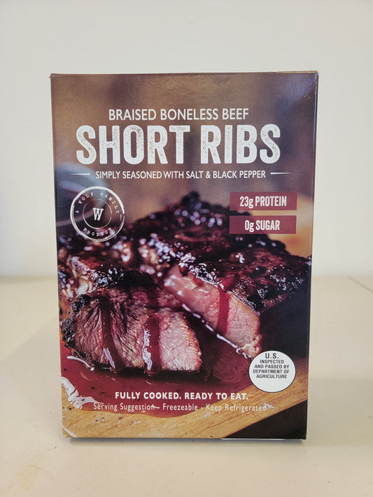 Braised Boneless Beef Short Ribs ($14.99/lb)