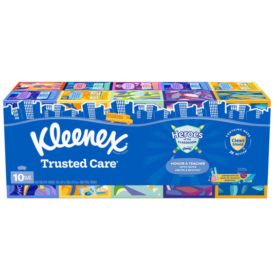 Kleenex Trusted Care Facial Tissue, 2-Ply, 230-count, 10-pack