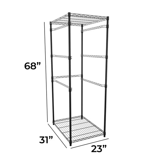 SafeRacks Storage Bin Rack, 5 Tote Capacity, NSF Certified*
