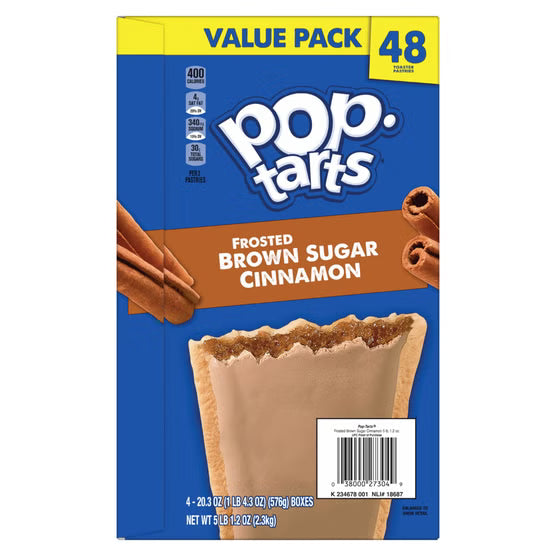 Pop-Tarts, Frosted Brown Sugar Cinnamon, 48-count