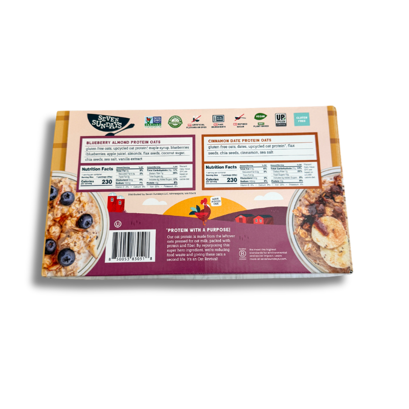 Seven Sundays Overnight Protein Oats, 18-count