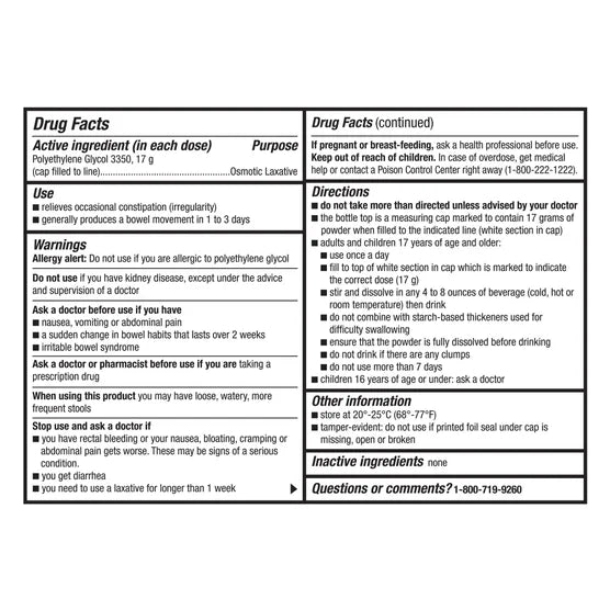 Kirkland Signature LaxaClear, 100 Doses