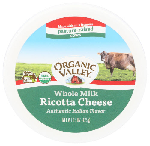 Organic Valley Organic Whole Milk Ricotta Cheese, 15 oz