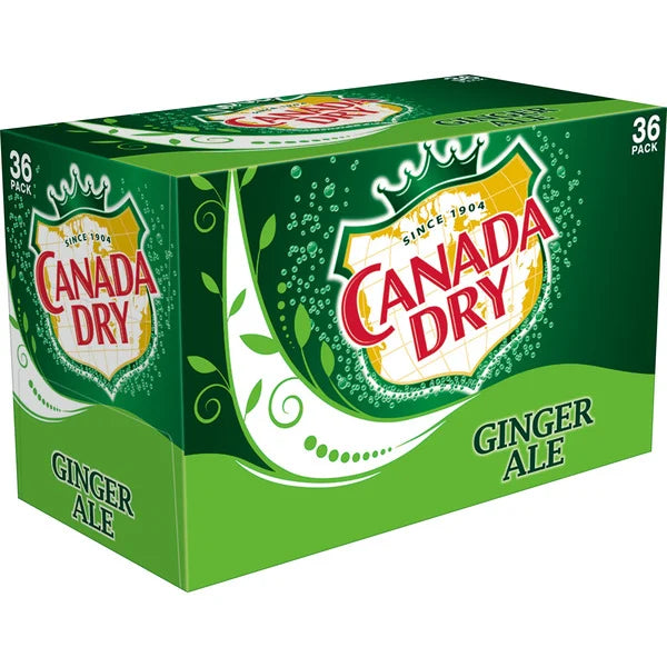 Canada Dry Ginger Ale, 36 Count
