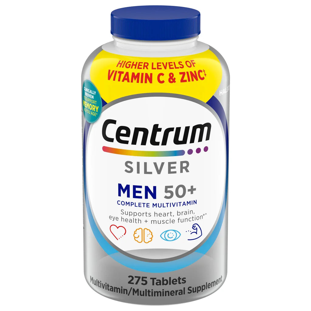Centrum Silver Men 50+ Immune Support Multivitamin, 275 Tablets