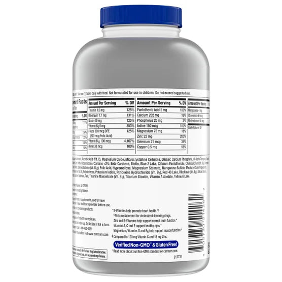 Centrum Silver Men 50+ Immune Support Multivitamin, 275 Tablets