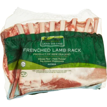 New Zealand Halal Frenched Lamb Rack, 3 lb avg wt (2 per package)