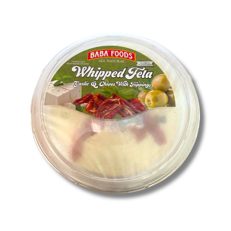 Baba Foods Whipped Feta Dip with Toppings, 16 oz