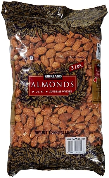 Kirkland Signature Supreme Whole Almonds, 3 lb