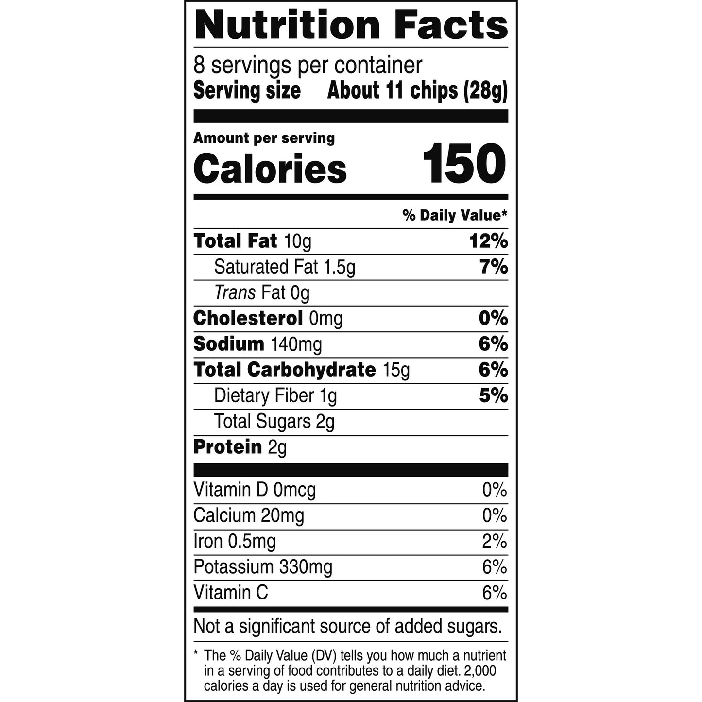 Ruffles Sour Cream & Onion Flavored Potato Chips, 8 oz