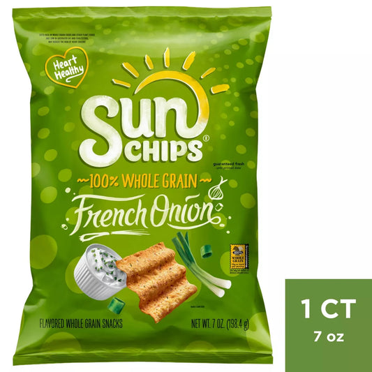 Sun Chips French Onion Whole Grain Snacks, 7 oz