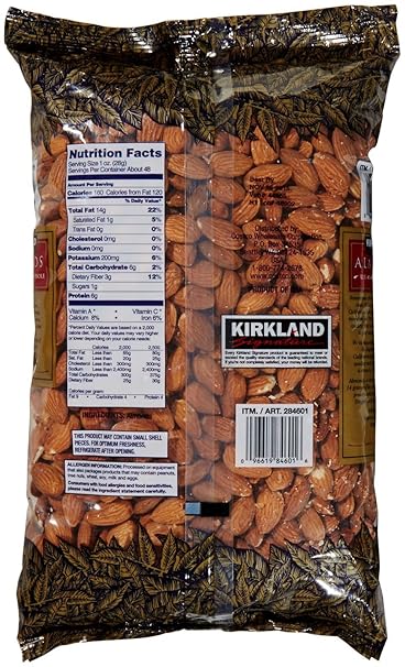 Kirkland Signature Supreme Whole Almonds, 3 lb
