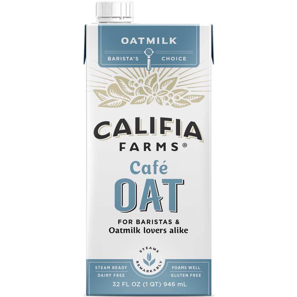 Califia Farms Cafe Oatmilk, Dairy Free, 32 fl oz, 6 ct