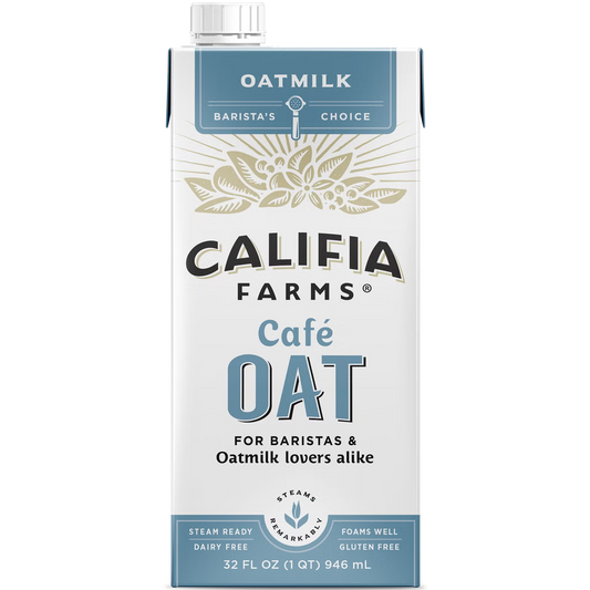 Califia Farms Cafe Oatmilk, Dairy Free, 32 fl oz, 6 ct