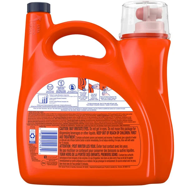 Tide Liquid Laundry Detergent, Advanced Power with OXI, Ultra Concentrated, HE Compatible, Original, 138 fl oz, 78 Loads