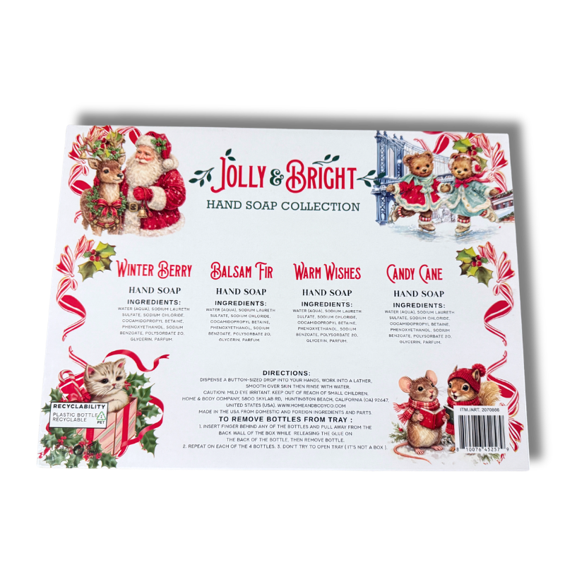 Home & Body Jolly and Bright Hand Soap, 4 x 21.5 fl oz
