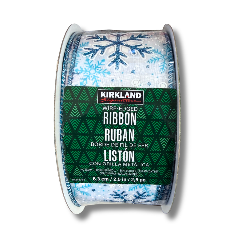 Kirkland Signature Wire-Edge Holiday Ribbon, 50 yards (multiple styles)