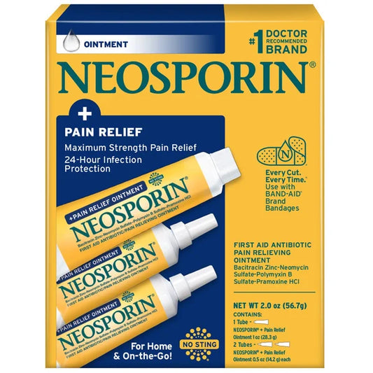 Neosporin Dual Action Ointment, 3 ct