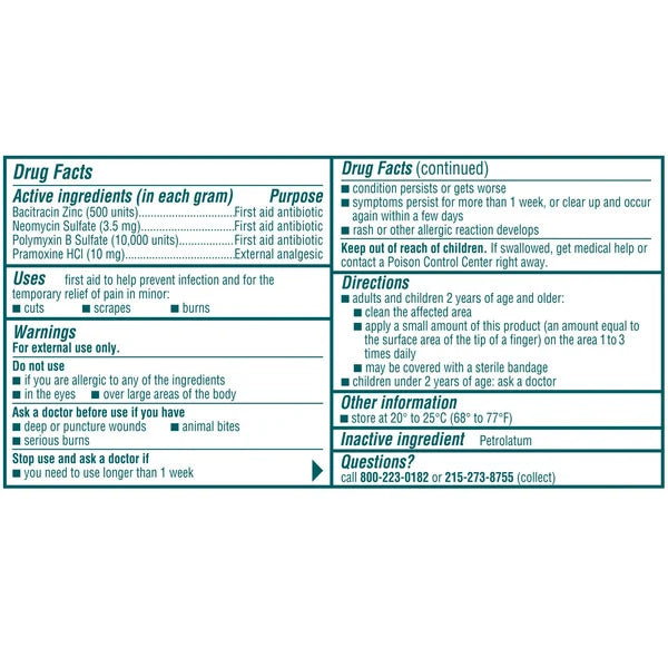 Neosporin Dual Action Ointment, 3 ct