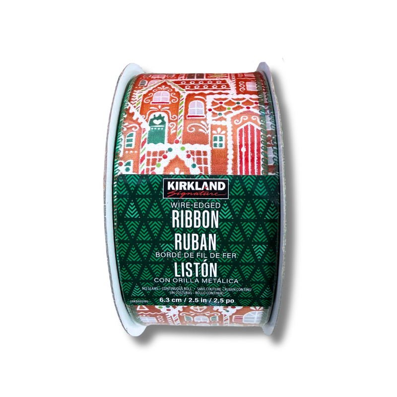Kirkland Signature Wire-Edge Holiday Ribbon, 50 yards (multiple styles)