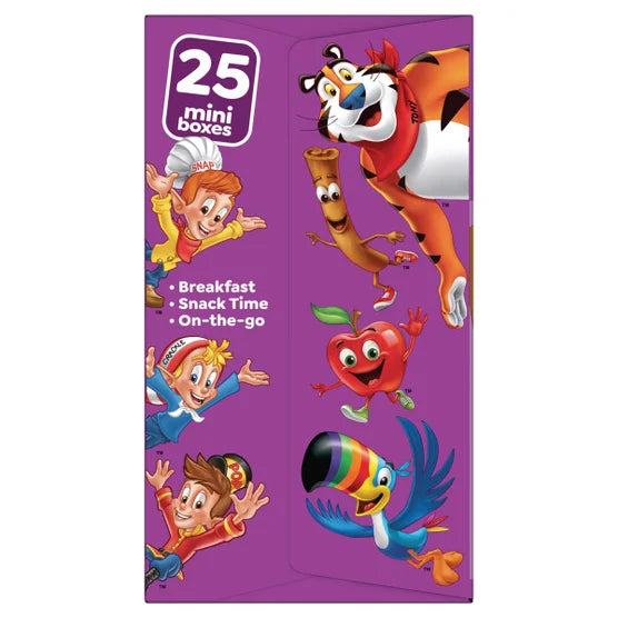 Kellogg's Mini Cereal Box Variety Pack 25 ct