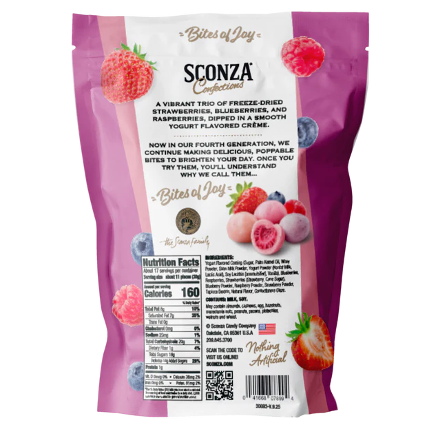 Sconza Freeze Dried Berry Mix, 18oz
