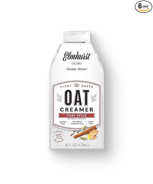 Elmhurst Chai Spice Oat Creamer, 16 oz