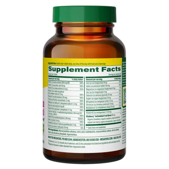 MegaFood Women's Whole Body Multivitamin, 90 Tablets